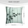 Housse de Coussin en Velours Forêt de Bambou Zen - Okomall