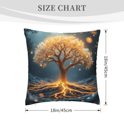 Funda de Almohada de Peluche Bosque Místico - Okomall