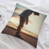 Funda de Almohada Peluda de Paisaje Abstracto - Okomall