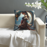 Double - sided Plush Pillowcase - Fantasy Dragon Girl Pattern