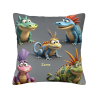 Funda de Cojín Peluche Cabeza de Dinosaurio Linda Dibujo Animado 45x45 cm