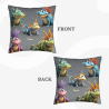 Funda de Cojín Peluche Cabeza de Dinosaurio Linda Dibujo Animado 45x45 cm