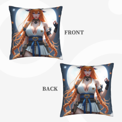 Funda de Almohada de Personaje Anime - Chica Enérgica | Okamall