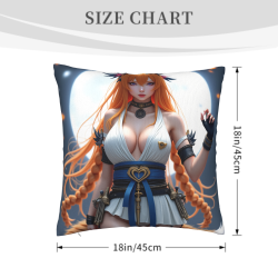 Funda de Almohada de Personaje Anime - Chica Enérgica | Okamall