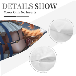 Funda de Almohada de Personaje Anime - Chica Enérgica | Okamall
