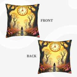 Funda de almohada de felpa Bosque Soñado - 18x18 pulgadas | OKOMALL