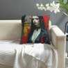 18x18 - Federa in peluche a doppio lato in stile scuro