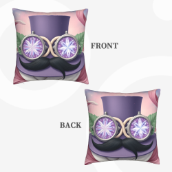 Coussin décoratif en peluche double face avec motif fantastique 45x45 cm - www.okomall.com
