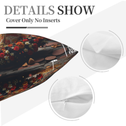 18x18 inches Double - Sided Plush Pillow Cover with Exquisite Pattern