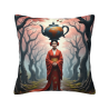 Funda de Almohada de Peluche (18x18 pulgadas) - Estilo Japonés