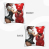 Housse de coussin en peluche double face 18x18 pouces (motif tendance)