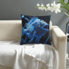 غطاء وسادة مخملي مزدوج الوجهين مقاس 18×18 بوصة بتصميم أسماك أعماق البحار