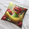 18x18 inches Double - sided Plush Pillowcase with Fruit Cartoon