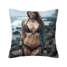 Funda de Cojín de Peluche de Doble Cara de 45x45 cm con Patrón de Mujer Sexy