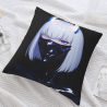 Fodera per cuscino in peluche doppia faccia 18x18 pollici con personaggio anime