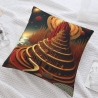 18x18 Zoll doppelseitiger Plüsch-Kissenbezug mit Fantasie-Muster