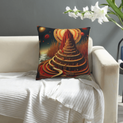 18x18 Zoll doppelseitiger Plüsch-Kissenbezug mit Fantasie-Muster