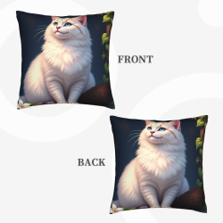 Housse de Coussin Chat Forêt Rêvée - OkOmall