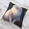 Housse de Coussin Chat Forêt Rêvée - OkOmall
