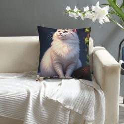 Housse de Coussin Chat Forêt Rêvée - OkOmall