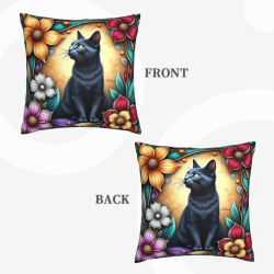 Dreamy Floral Plush Pillow Cover - Okomall