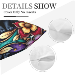 Dreamy Floral Plush Pillow Cover - Okomall