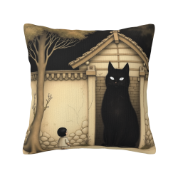 Housse de Coussin Forêt Rêvée - 18x18 Pouces | okomall