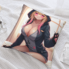 애니메이션 예쁜 소녀 양면 플러시 베개커버 18x18인치