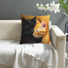 Copricuscino in Peluche Gatto - Okomall