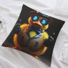 18x18英寸双面毛绒抱枕套（比特币萌鸭）