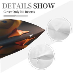 18x18 Inch Double - Sided Plush Pillowcase (Bitcoin Cute Duck)