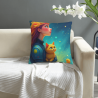 Funda de almohada de felpa Chica Soñadora - Okomall