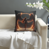 Coussin en Peluche Double Face - Ange dans les Flammes (18x18in)