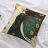 Funda de Almohada de Peluche de Doble Cara (18x18 pulgadas) - Patrón de Hada
