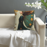 Housse de coussin en peluche double face (18x18 pouces) - Motif fée