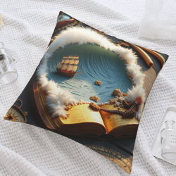 18x18 Zoll Doppelseitiger Plüsch-Kissenbezug (Fantasy-Navigation)
