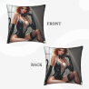 Fodera per cuscino in peluche doppia faccia 18x18 pollici (Stile femminile alla moda)