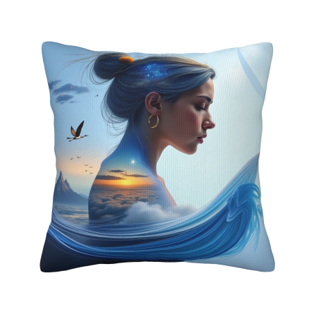 Double - sided Plush Pillowcase (18x18in) - Dreamy Pattern