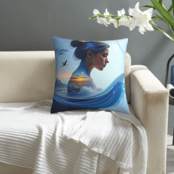 Double - sided Plush Pillowcase (18x18in) - Dreamy Pattern