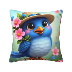 غطاء وسادة فرو إبداعي - 18x18 بوصة