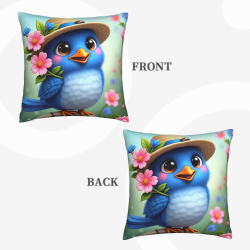 Housse de Coussin Duveteuse Créative - 18x18 Pouces