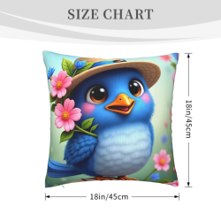 クリエイティブフラッフィー枕カバー - 18x18インチ