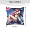 Doppelseitiger Plüsch-Kissenbezug (18x18 Zoll) - Anime-Charakter