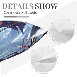 Double - sided Plush Pillowcase (18x18in) - Anime Character