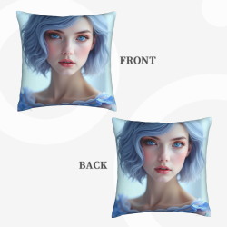 Housse de Coussin en Peluche Beauté Rêveuse - OKOMALL