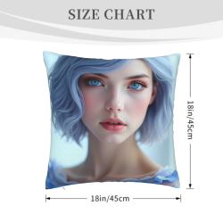 Housse de Coussin en Peluche Beauté Rêveuse - OKOMALL