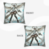 Housse de Coussin en Peluche Double Face (Motif Ange) 18x18in