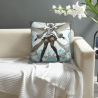 Housse de Coussin en Peluche Double Face (Motif Ange) 18x18in