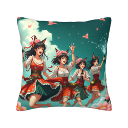 Anime-Mädchen-Kissenhülle - Okamall