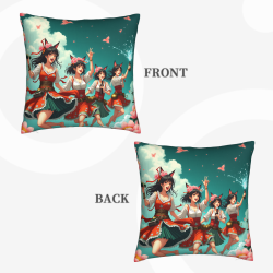 Funda de Almohada de Chica Anime - Okamall